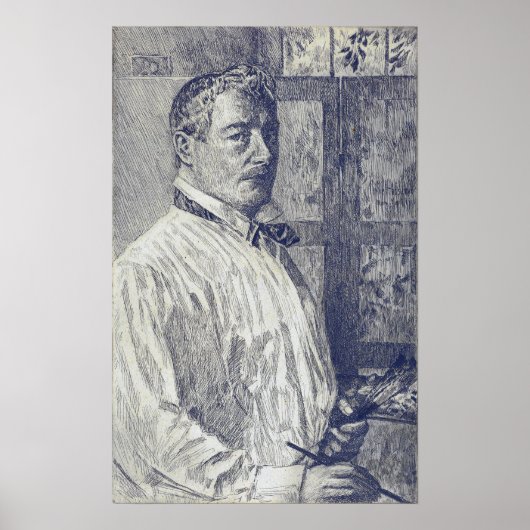 Hassam - Zelfportret Poster (Voorkant)