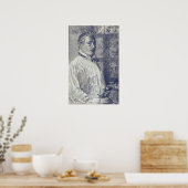 Hassam - Zelfportret Poster (Keuken)