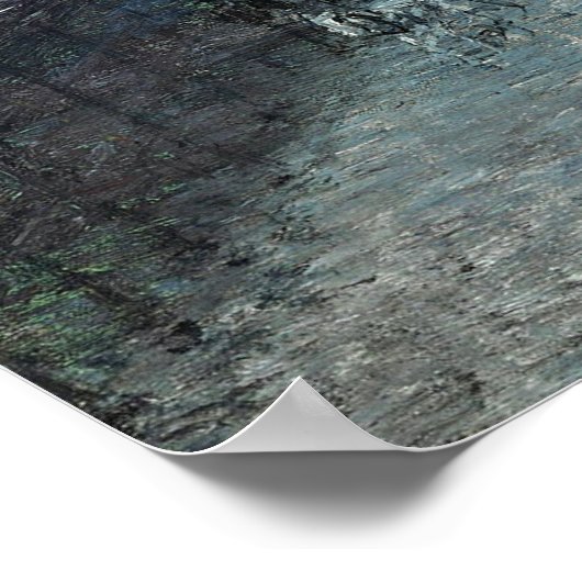 Hassam - Zesde Ave El Nocturne (El New York) ... Poster (Hoek)