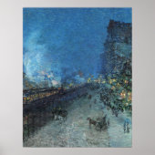 Hassam - Zesde Ave El Nocturne (El New York) ... Poster (Voorkant)