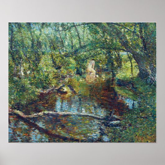 Hassam - Zonnelichtbeek 1908 Poster (Voorkant)