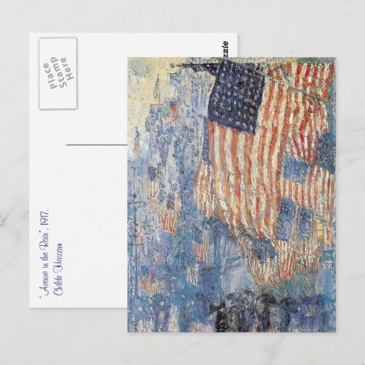 Hassam's Avenue in de Regering Briefkaart (Voorkant / Achterkant)