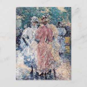 Hassams "Conversation on the Avenue" - Briefkaart