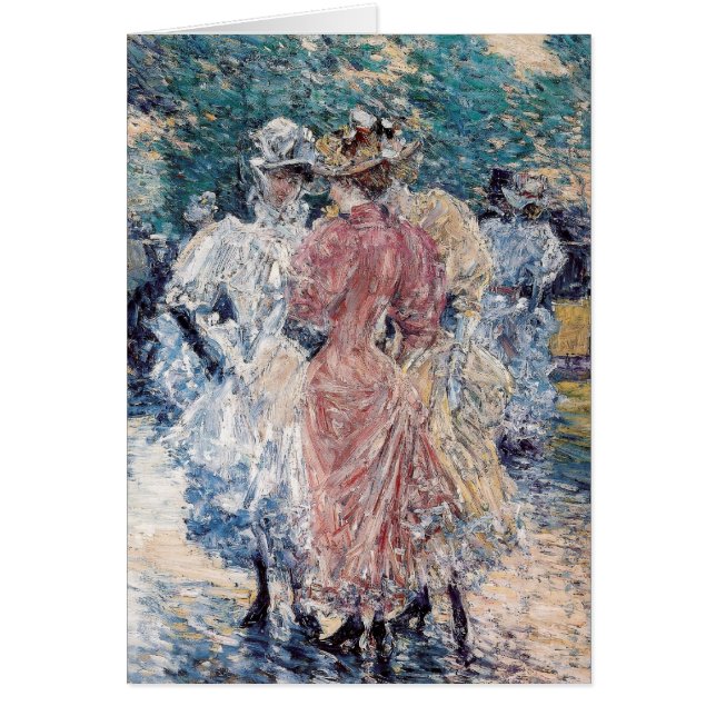 Hassam's "Conversation on the Avenue" - Kaart (Voorkant)