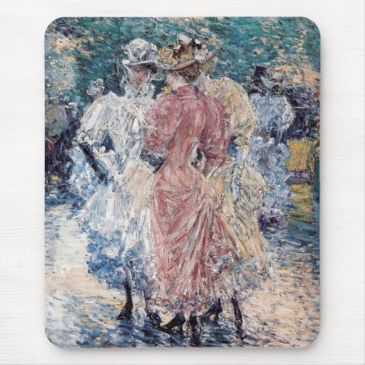 Hassam's "Conversation on the Avenue" - Mousepad Muismat (Voorkant)