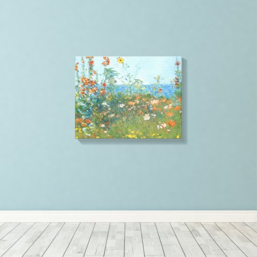 Hassams "Poppies, Isle of Shoals" - Ingepakt Canvas Afdruk (Insitu (Houten vloer))