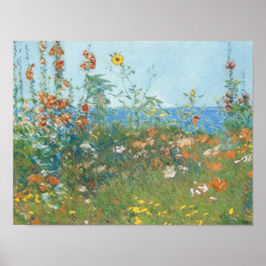 Hassam's "Poppies, Isle of Shoals" Zonder grenzen Poster (Voorkant)