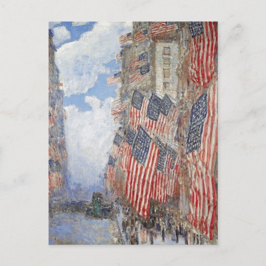 Hassam's vierde juli briefkaart (Voorkant)