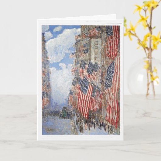 Hassam's vierde juli kaart (Gele Bloem)