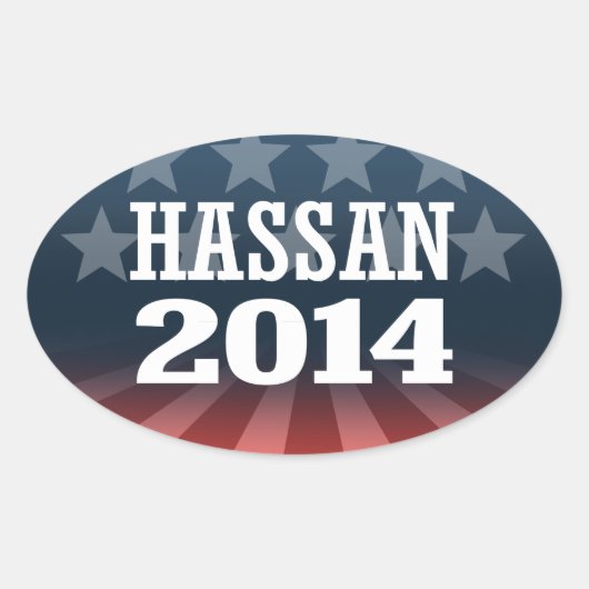 HASSAN 2014 OVALE STICKER (Voorkant)