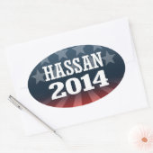 HASSAN 2014 OVALE STICKER (Envelop)