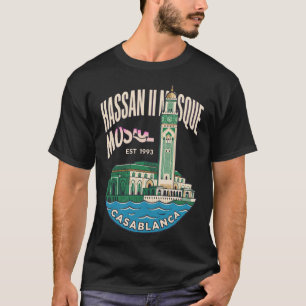 Hassan II-moskee Casablanca Reis naar het verleden T-shirt