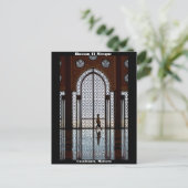 Hassan II Moskee het briefkaart in van Casablanca, (Staand voorkant)