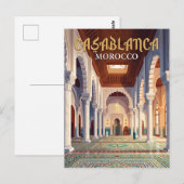 Hassan II-moskee Marokko Briefkaart (Voorkant / Achterkant)