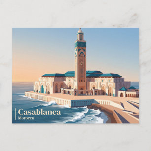 Hassan II-moskee Marokko Briefkaart