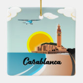 Hassan II Mosque Casablanca Marokko Keramisch Ornament (Achterkant)