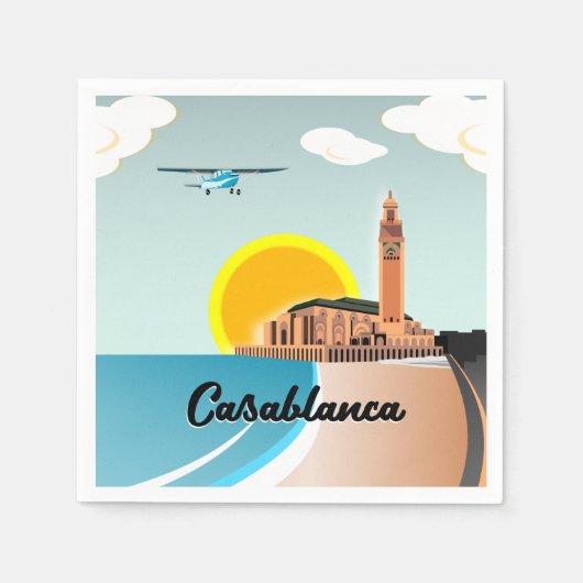 Hassan II Mosque Casablanca Marokko Servet (Voorkant)