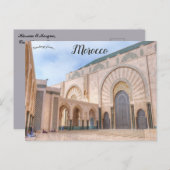 Hassan ll Mosque Casablanca Marokko Briefkaart (Voorkant / Achterkant)
