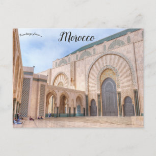 Hassan ll Mosque Casablanca Marokko Briefkaart