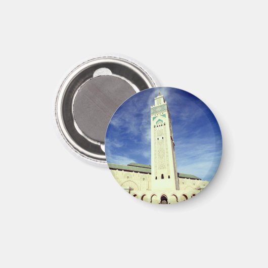 hassan moskee minaret magneet (Voorkant / Achterkant)