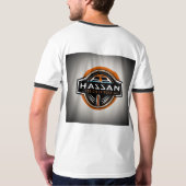 Hassan's Ride: Modern Auto Logo T-Shirt (Achterkant)