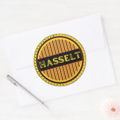 Hasselt City Pride Emblem – Belgian Identity Ronde Sticker (Envelop)
