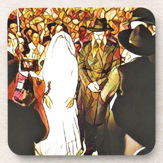 Hassidic Wedding Bier Onderzetter (Voorkant)