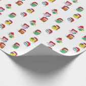 Hassle Castle Monster met kerstcadeaus Cadeaupapier (Hoek)