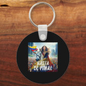 Hasta El Final Maria Corina Machado Sleutelhanger (Voorkant)