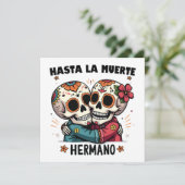 Hasta La Muerte Hermano Dag van de Dood Save The Date (Staand voorkant)