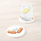 Hasta las manitas zandsteen onderzetter (Zijkant)