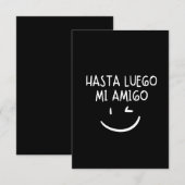 Hasta luego mi amigo bedankkaart (Voorkant / Achterkant)