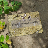 Haste makes waste wisdom saying poster