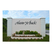 Haste Ye Back-bord, Bahama's