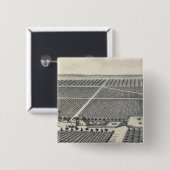 Hastie Vineyard, Californië Vierkante Button 5,1 Cm (Voorkant /achterkant)