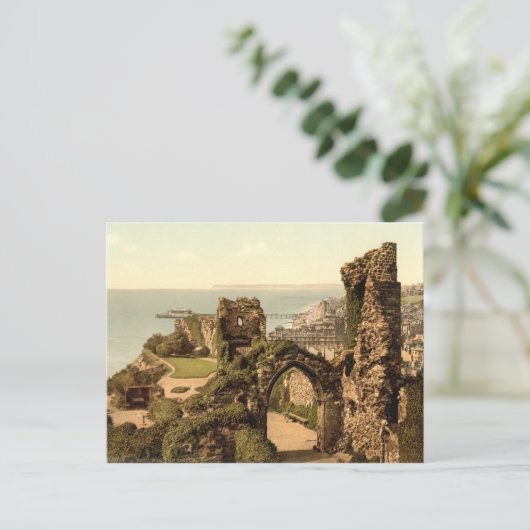 Hastings Castle, Hastings, Sussex, Engeland Briefkaart (Staand voorkant)