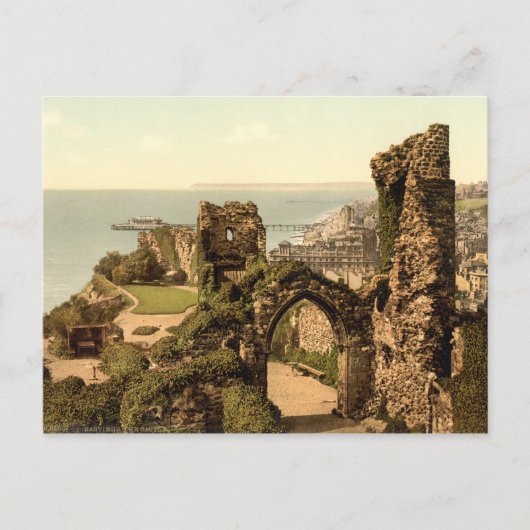 Hastings Castle, Hastings, Sussex, Engeland Briefkaart (Voorkant)
