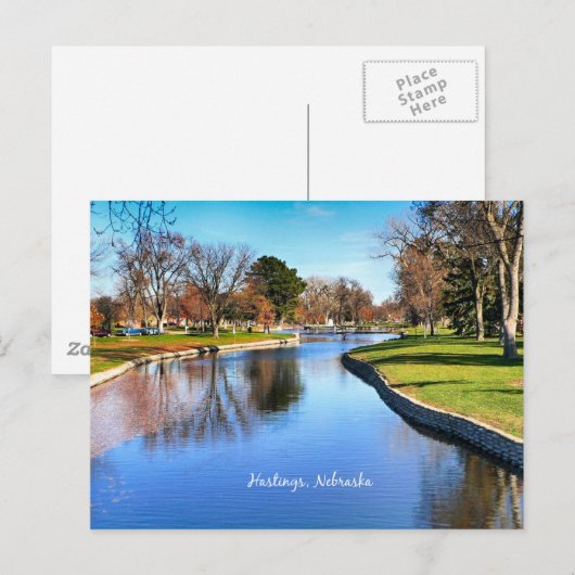 Hastings- en landschapsfoto van Nebraska Briefkaart (Voorkant / Achterkant)