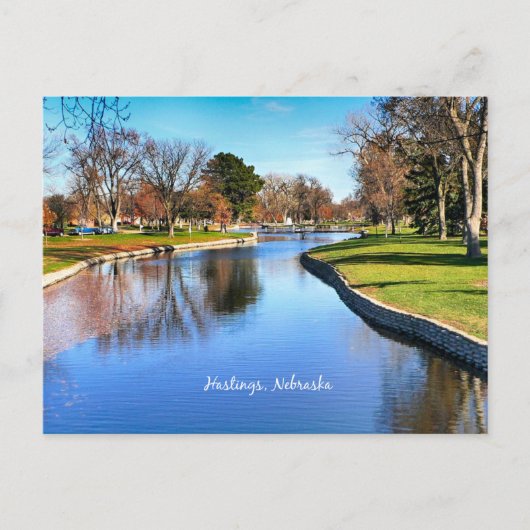 Hastings- en landschapsfoto van Nebraska Briefkaart (Voorkant)