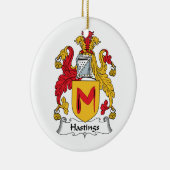 Hastings Family Crest Keramisch Ornament (Rechts)