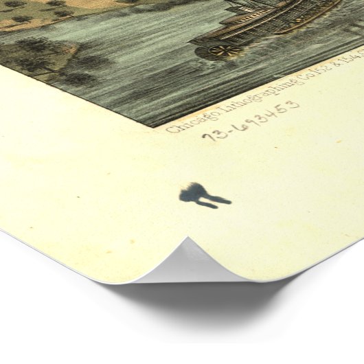 Hastings Minnesota 1867 Antiek Panoramische Kaart Poster (Hoek)