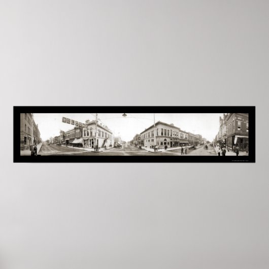 Hastings Nebraska Foto 1909 Poster (Voorkant)