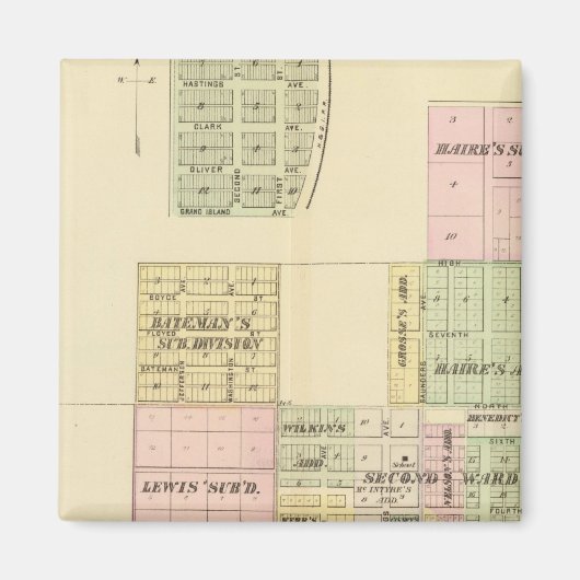 Hastings, Nebraska Magneet (Voorkant)