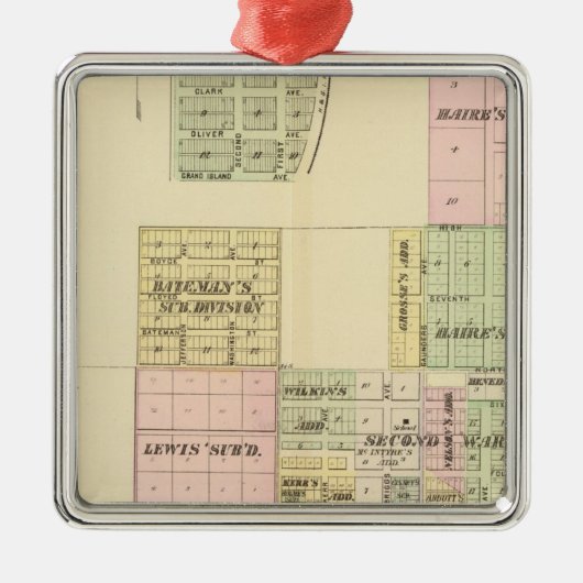 Hastings, Nebraska Metalen Ornament (Voorkant)