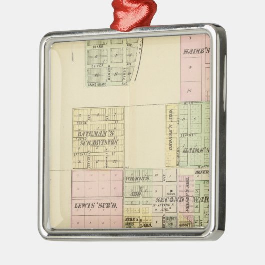 Hastings, Nebraska Metalen Ornament (Links)