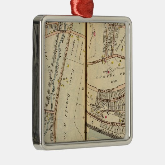 Hastings, New York Metalen Ornament (Rechts)