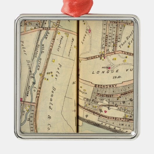 Hastings, New York Metalen Ornament (Voorkant)