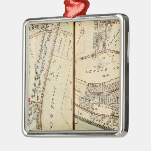 Hastings, New York Metalen Ornament (Links)