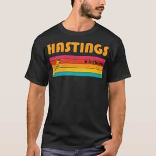 Hastings Nieuw-Zeeland Vintage Vervallen Souvenir T-shirt