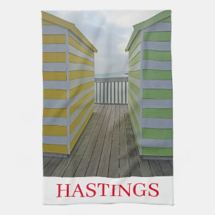 Hastings strand huurt theedoeken